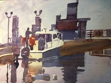 Bodega Bay Boat - Paint and sip event at Palooza Brewery & Gastropub in KENWOOD, CA - PaintNite.com