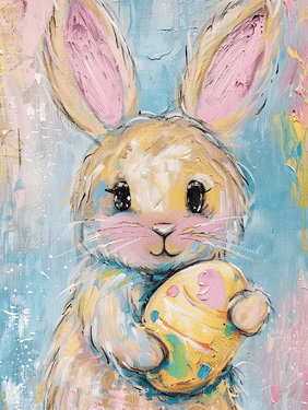 Sweet Baby Bunny - Paint and sip event at BloNo Pizza Co. in Normal, IL - PaintNite.com