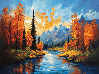 Fall River Run  - Paint Nite event in Edmonton, AB