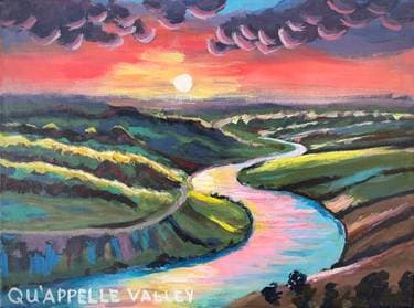 Qu’Appelle Valley - Paint and sip event at Mr Mike's Steak House Regina South in Regina, SK - PaintNite.com