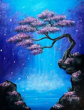 Bonsai Falls - Paint Nite event in Orangevale, CA