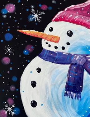 Build a Snowman  - Paint Nite event in Encino, CA