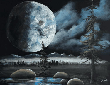 Ward's Cold Moon - Paint Nite event in Ottawa, ON