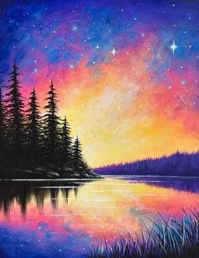 Cosmic Skies - Paint Nite event in SOMERSET, NJ