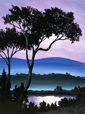 Mauve Moonlit Sky - Paint and sip event at Casa Mexico (Kanata) in Kanata, ON - PaintNite.com