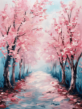 Path of Petals - Paint and sip event at Boston Pizza Milton in Milton, ON - PaintNite.com