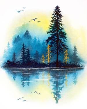 Forest Splendor - Paint and sip event at Prost Brewing Co. & Biergarten in Highlands Ranch , CO - PaintNite.com