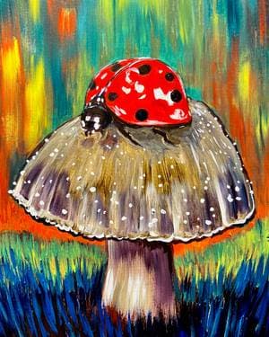 Lucky Ladybug - Paint and sip event at Broadway Bar and Grill - Nepean in Nepean, ON - PaintNite.com