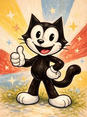 Vintage Black Cat - Paint and sip event at The Old Spaghetti Factory in SAN JOSE, CA - PaintNite.com