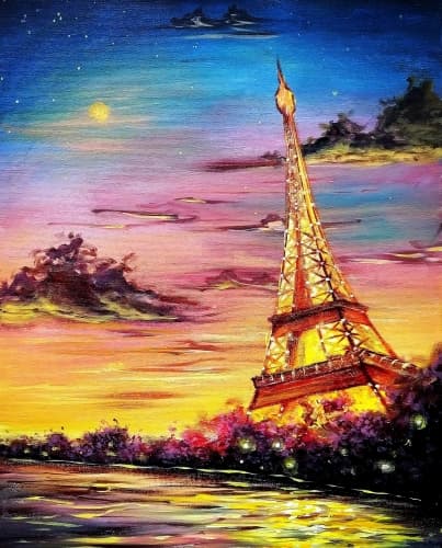 Glowing Paris Sunset