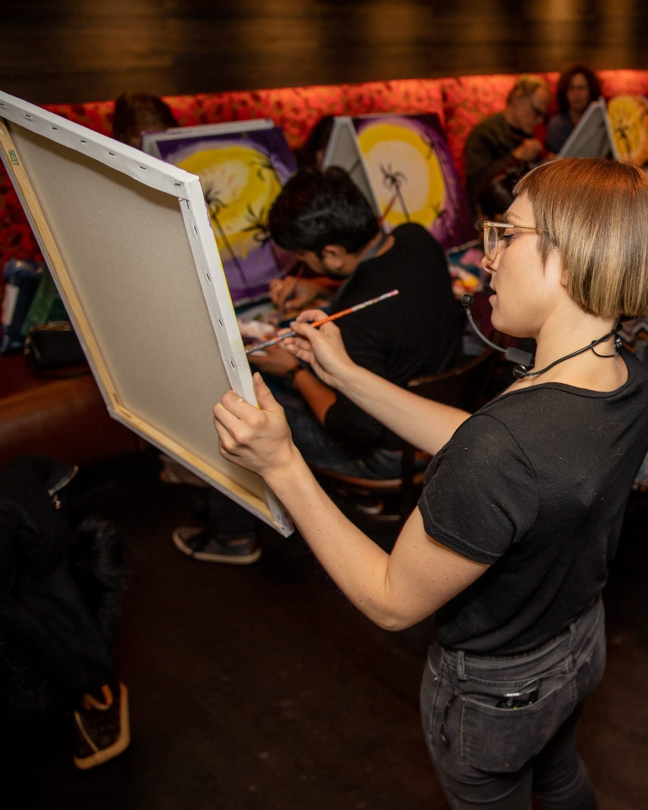 Paint Nite at Warm Belly  — sample photo from a paint nite event