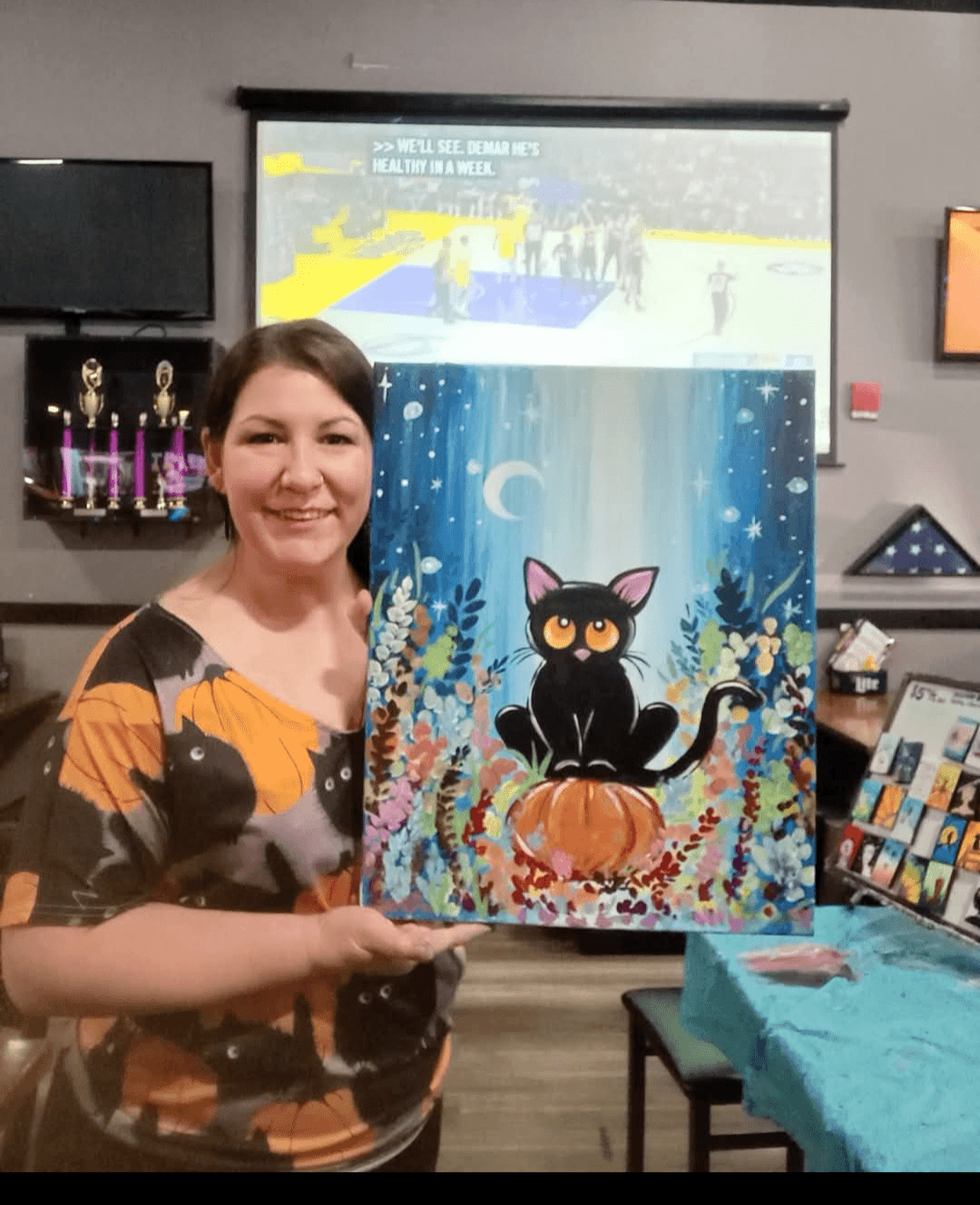 PAINT NITE AT SIDELINES — Artist