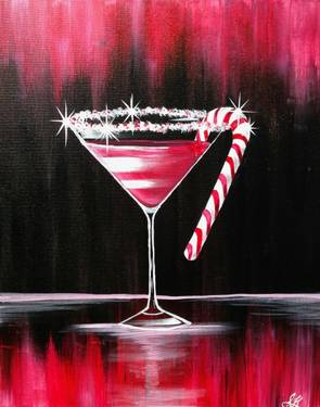 Christmas Cosmo at Mtn. Mike's on Commerce  Blvd. in Rohnert Park — Painting