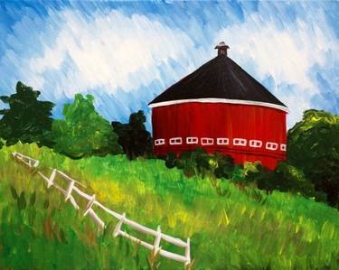 Round Barn Love at Mtn. Mike's on Cleveland in SRosa — Painting