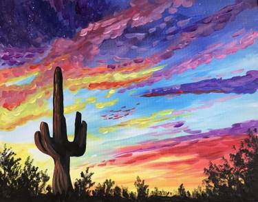 Saturday Mystic Desert — Painting