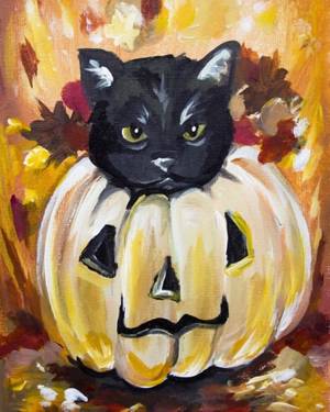 Kitty Got Punk-Kinned — Painting