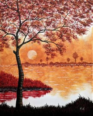 Morning Autumn in the Mist @ The Forum — Painting