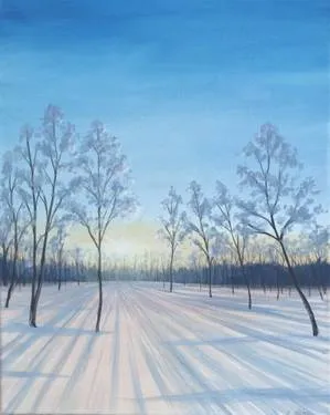 Crisp Morning Glow at The Tap - Regina — Painting