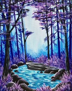 Secret Lagoon at Cineplex JUNXION Erin Mills — Painting