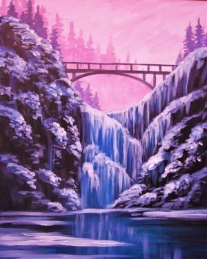Paint Nite: Frozen Falls — Painting