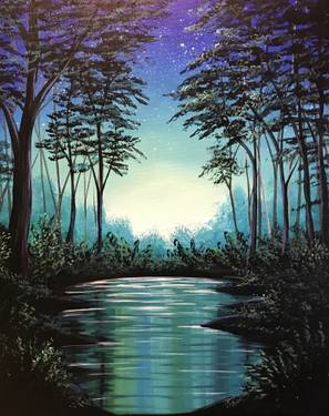 Twilight River at Broadway Bar and Grill - Nepean — Painting