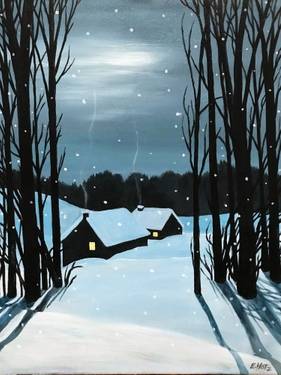 A Cold Winter's Night — Painting