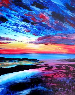 Lone Star Byward SUNDAYS: Tahitian Sunset — Painting