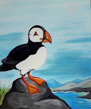 Puffin Coast — Painting
