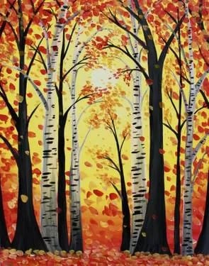 Afternoon in Autumn at Lord William Pub — Painting