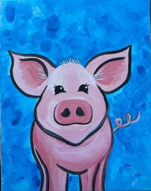 Charlie the Pig — Painting