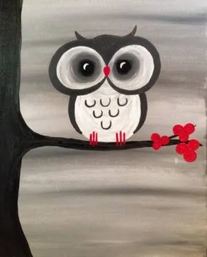 Baby Big Eyes at Double Barrel Taphouse — Painting