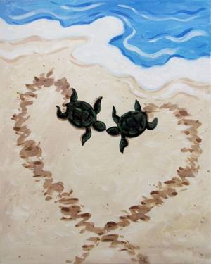 Turtle Love — Painting