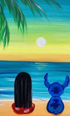 Ohana Sunset — Painting