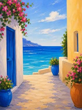 Path to the Sea — Painting
