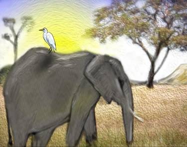 Grey Elephant — Painting