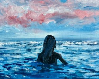Ocean Swim — Painting