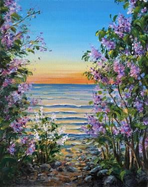Between the Lilac — Painting