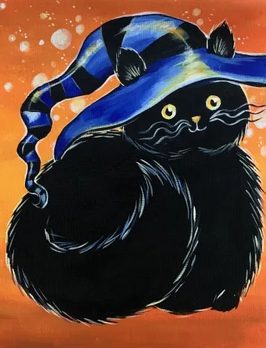 Black Cat With A Hat