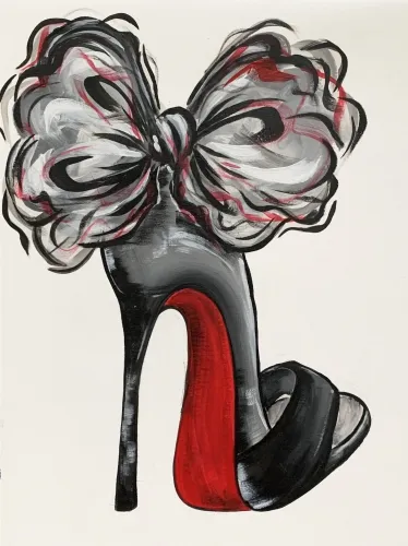Black Stiletto With A Bow
