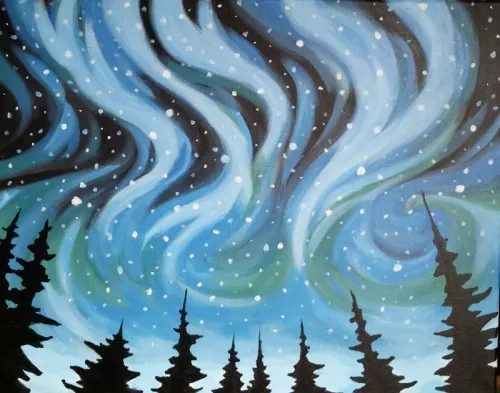 Snowy Northern Lights II