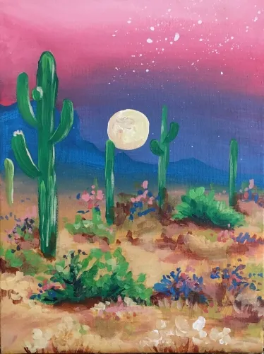 Pink Desert Nightfall