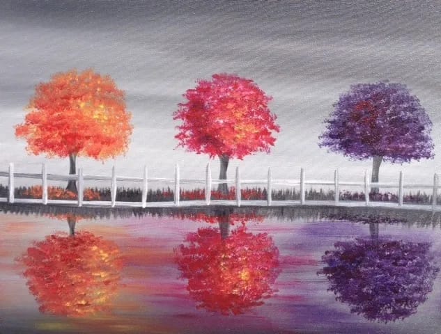 Three Trees in Autumn