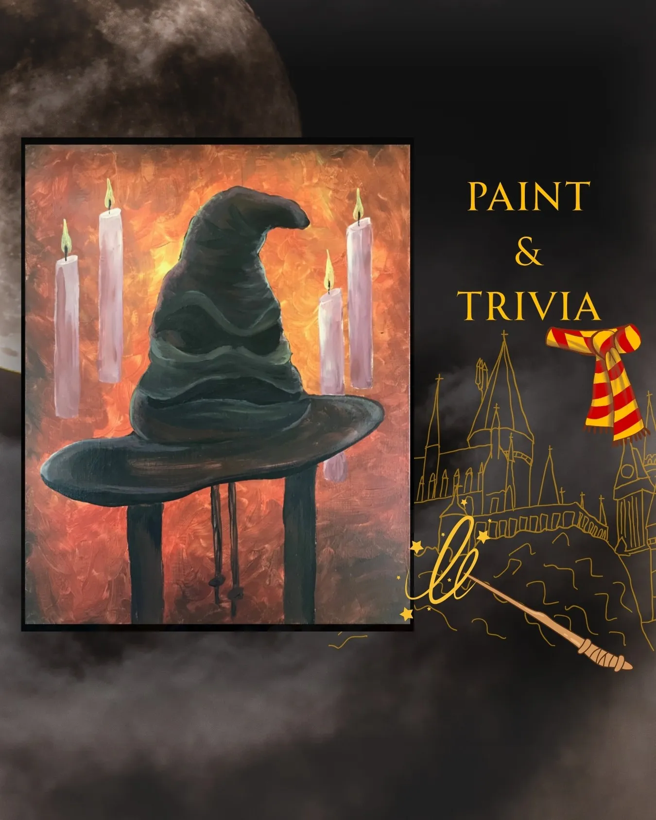 Wizardly Paint & Trivia at Grafted Cellars Winery & Restaurant — Painting