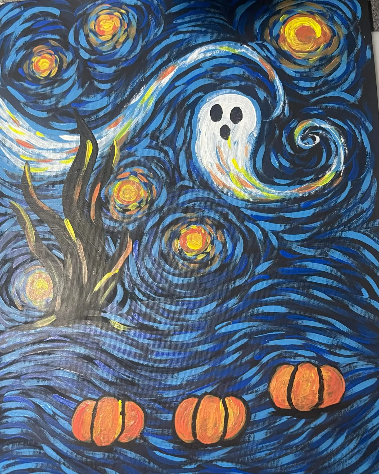 Spooky Ghost @ Alamo Beer Company — Painting