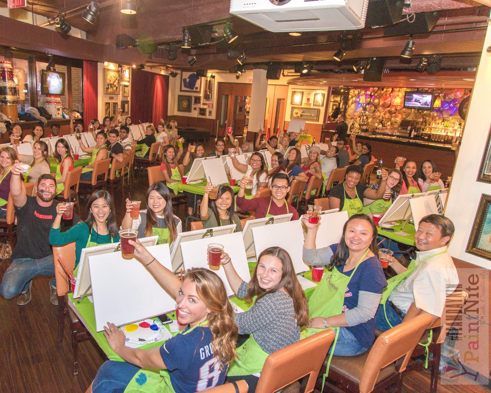 Bee-utiful Cone Flower — sample photo from a paint nite event