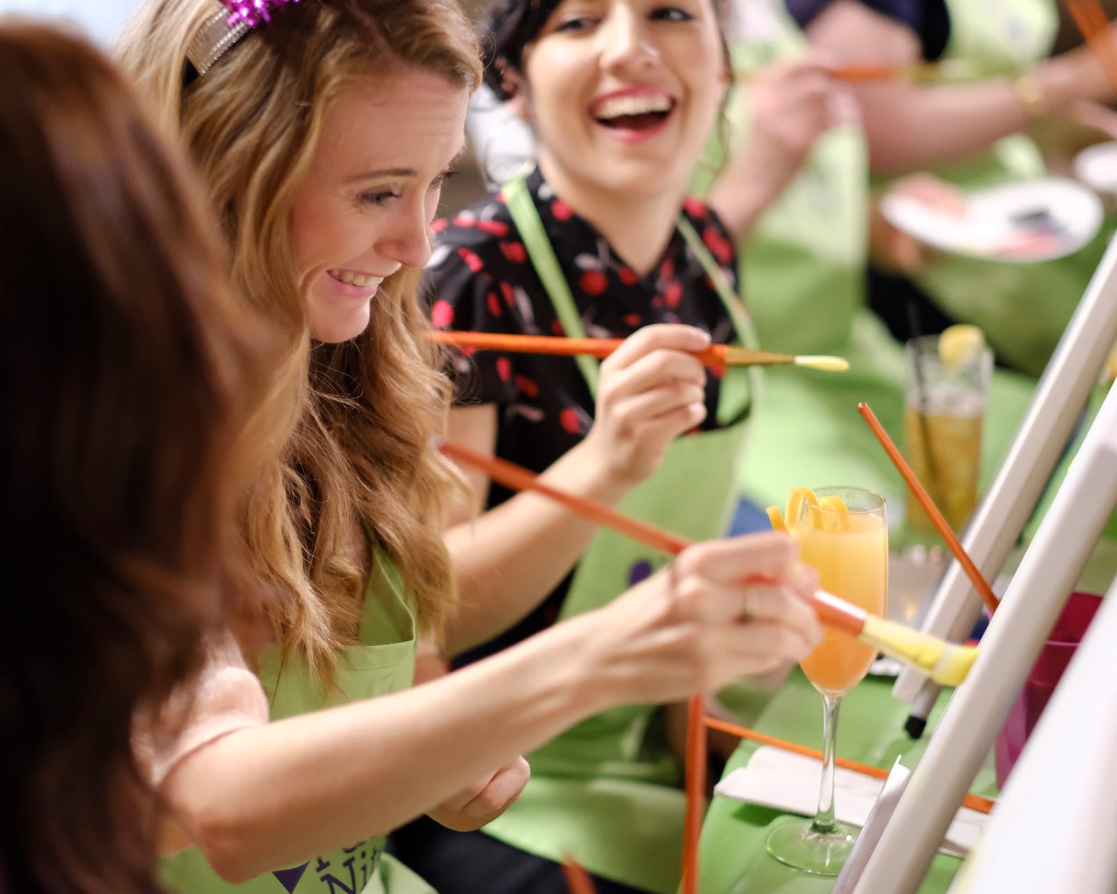 Great Blue Takes Off — sample photo from a paint nite event