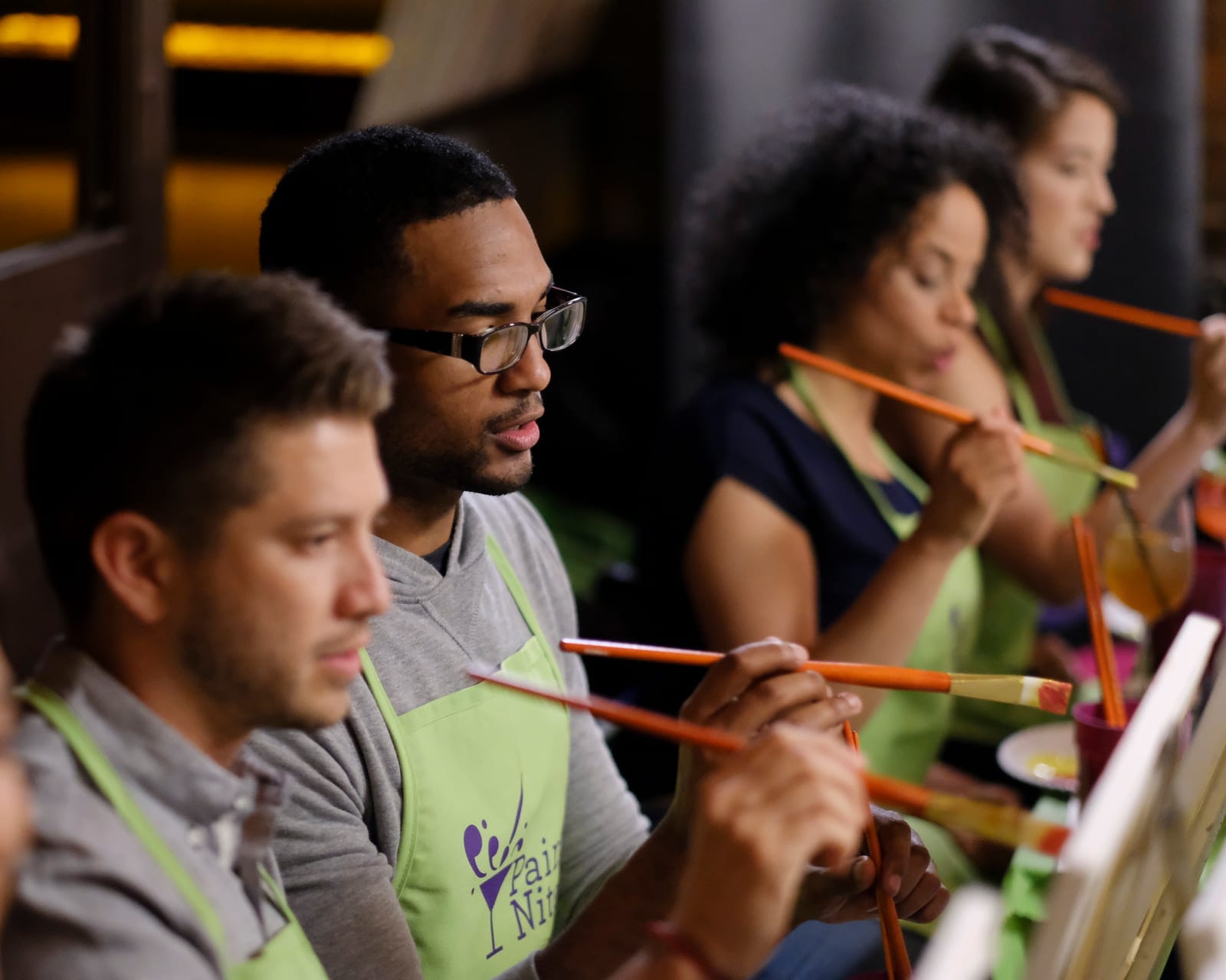 Starry Ghosts — sample photo from a paint nite event