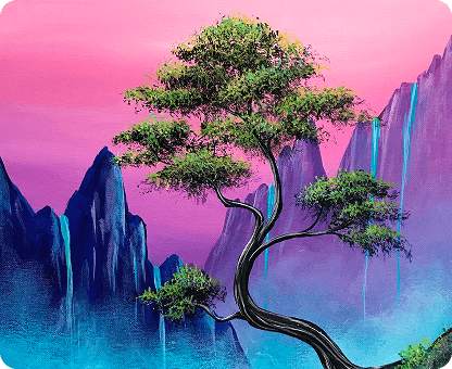 Paint night event showcasing creative artwork and social atmosphere