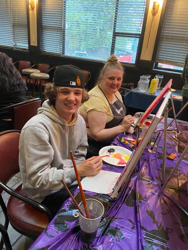 SuperTeam - Paint Nite in Vancouver, Burnaby, New Westminster, Surrey, Langley, Port Moody and more painting 4