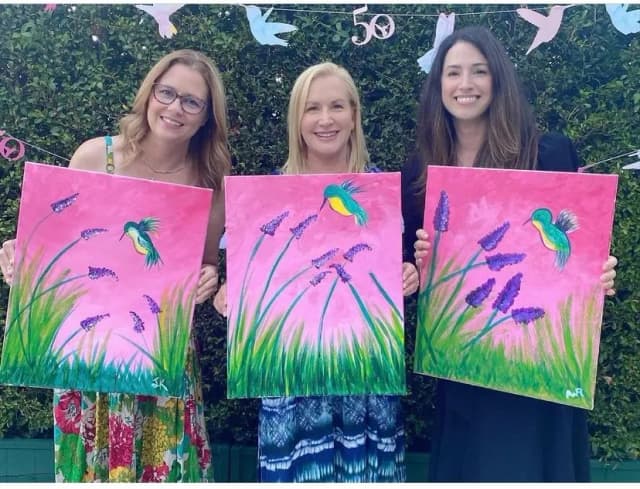 Paint Nite with Lia painting 5
